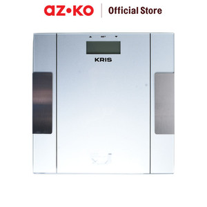 [EZO.0804753] AZKO Kris Timbangan Badan Digital Body Fat & Hydration - Silver
