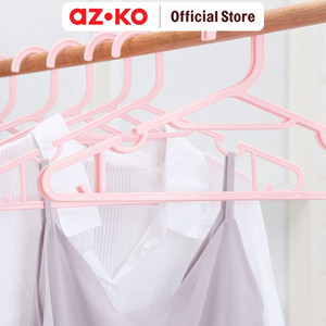 [EZO.0804767] AZKO Stora 39x19 Cm Set 8 Pcs Hanger Plastik - Pink