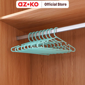 [EZO.0804768] AZKO Stora 39x19 Cm Set 8 Pcs Hanger Plastik - Biru