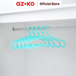 [EZO.0804770] AZKO Stora 42x20.5 Cm Set 5 Pcs Hanger Plastik Pp - Biru