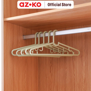 [EZO.0804771] AZKO Stora Set 5 Pcs Hanger Plastik Pp - Hijau