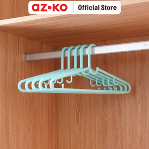 [EZO.0804772] AZKO Stora Set 5 Pcs Hanger Plastik Pp - Biru