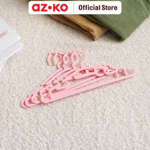 [EZO.0804773] AZKO Stora Set 4 Pcs Hanger Plastik Pp - Pink