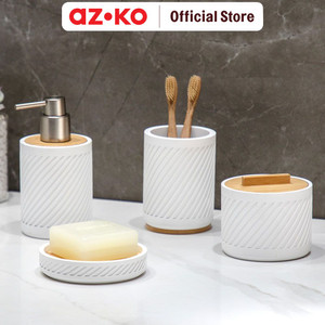[EZO.0804789] AZKO Stora Lucien Tempat Sabun Batang Polyresin - Putih