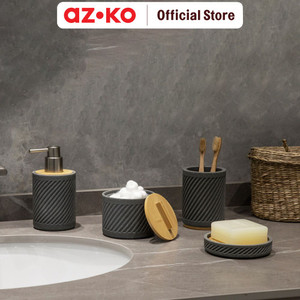 [EZO.0804790] AZKO Stora Lucien Stoples Kapas Polyresin - Abu-Abu