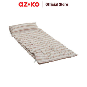 [EZO.0804797] AZKO Sleeplite 85X200X5 cm Kasur Lipat Portable Stripe - Cokelat