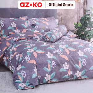[EZO.0804807] AZKO Sleeplite 210X220 cm Bed Cover Polyester Fmn - Abu-Abu