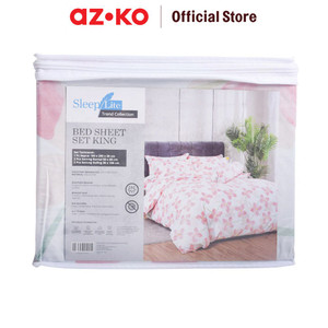 [EZO.0804813] AZKO Sleeplite 180X200 cm Set 5 Pcs Seprai King Polyester Violet - Pink