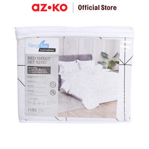 [EZO.0804825] AZKO Sleeplite 180X200 cm Set 5 Pcs Seprai King Polyester Classic Bw