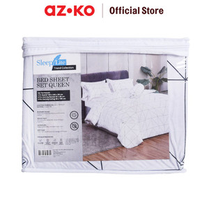 [EZO.0804826] AZKO Sleeplite 160X200 cm Set 5 Pcs Seprai Queen Polyester Classic Bw