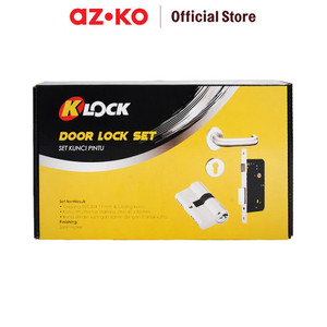 [EZO.0804833] AZKO K-Lock Set Handle Pintu - Satin