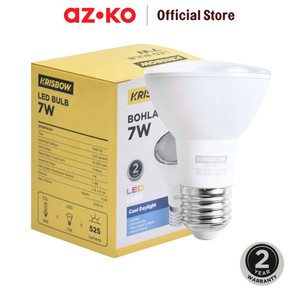 [EZO.0804836] AZKO Krisbow Lumi Bohlam Led 7 Watt Cool Daylight Par20 25d - Putih