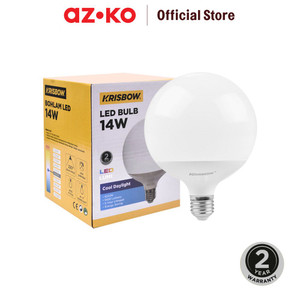 [EZO.0804838] AZKO Krisbow Lumi Bohlam Led Globe 14 Watt G120 - Cool Daylight