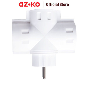 [EZO.0804844] AZKO Krisbow Stop Kontak T Tiga Arah Round