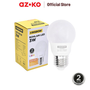 [EZO.0804849] AZKO Krisbow Lumi Bohlam Led 3 Watt - Warm White
