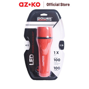 [EZO.0804851] AZKO Powerlite Senter Led Rubber 100lm 2d