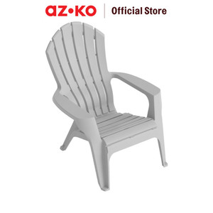 [EZO.0804868] AZKO Soleil Adirondack Kursi Teras Plastik - Abu-Abu