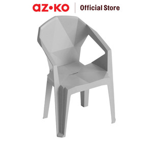 [EZO.0804870] AZKO Soleil Barvita Kursi Teras Plastik - Abu-Abu