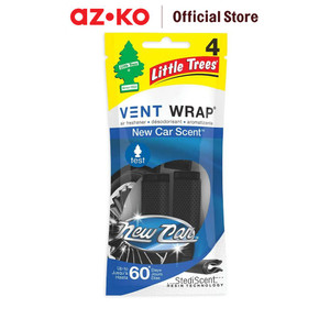 [EZO.0804894] AZKO Little Trees Set 4 Pcs Pengharum Mobil Vent Wrap New Car
