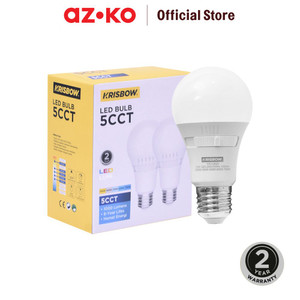 [EZO.0804923] AZKO Krisbow Set 2 Pcs Bohlam Led 5cct 10 Watt