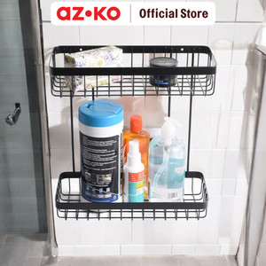 [EZO.0804932] AZKO Stora Rak Dinding Kamar Mandi 2 Tingkat