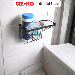 [EZO.0804935] AZKO Stora 30x12x11.6 Cm Rak Dinding Kamar Mandi