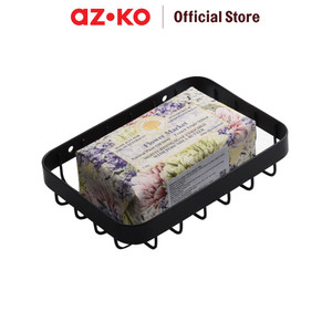 [EZO.0804937] AZKO Stora 14x10x3.1 Cm Tempat Sabun Batang