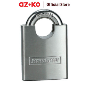 [EZO.0804947] AZKO Krisbow 6 Cm Gembok Stainless Steel Shackle Protect