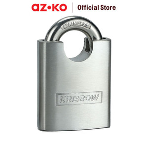 [EZO.0804948] AZKO Krisbow 5 Cm Gembok Stainless Steel Shackle Protect