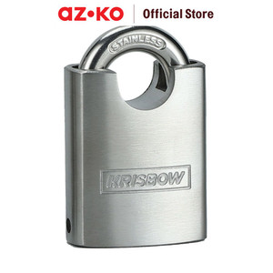 [EZO.0804949] AZKO Krisbow 4 Cm Gembok Stainless Steel Shackle Protect