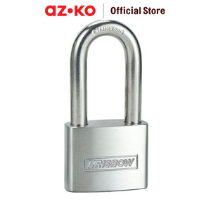[EZO.0804951] AZKO Krisbow 5 Cm Gembok Stainless Steel Long Shackle - Silver