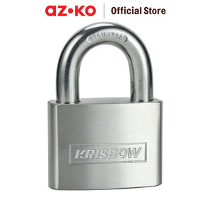 [EZO.0804953] AZKO Krisbow 6 Cm Gembok Stainless Steel - Silver