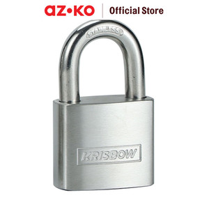 [EZO.0804955] AZKO Krisbow 4 Cm Gembok Stainless Steel - Silver