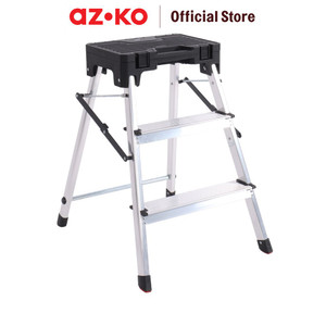 [EZO.0805011] AZKO Fixsteps 65.4 Cm Tangga Lipat Aluminium 3 Steps