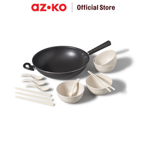 [EZO.0805015] AZKO Starfrit Set 13 Pcs Wajan Penggorengan & Peralatan Makan