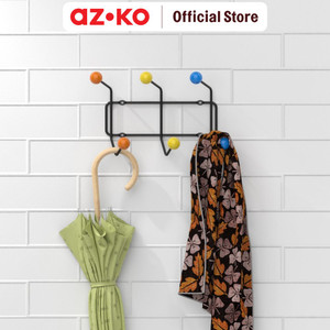 [EZO.0805019] AZKO Stora Gantungan Dinding Color Ball 3 Pengait