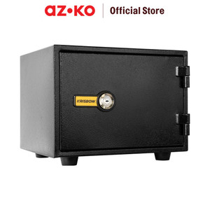 [EZO.0805021] AZKO Krisbow 42x35x30 Cm Brankas Tahan Api Yb300ak - Hitam