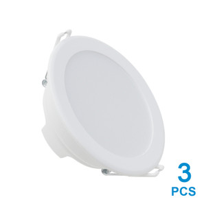 [EZO.0805023] AZKO Krisbow Set 3 Pcs Runden Lampu Downlight Led 15 Watt 6500k 3pk