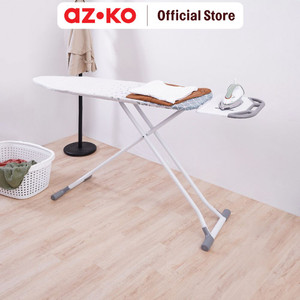 [EZO.0805050] AZKO Stora 151X38X92 cm Meja Setrika Lipat Triangle Wave - Abu-Abu