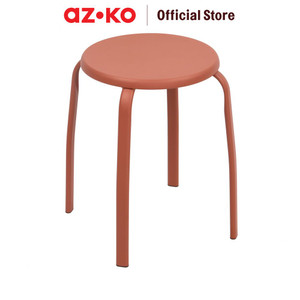 [EZO.0805075] AZKO Soleil Bangku Metal - Merah Terracota
