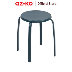 [EZO.0805077] AZKO Soleil Bangku Metal - Biru Tua
