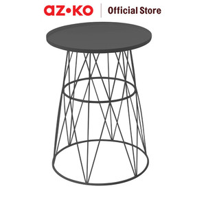 [EZO.0805090] AZKO Soleil Othello Meja Teras Steel - Hitam