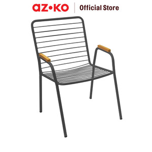 [EZO.0805091] AZKO Soleil Othello Kursi Teras - Hitam