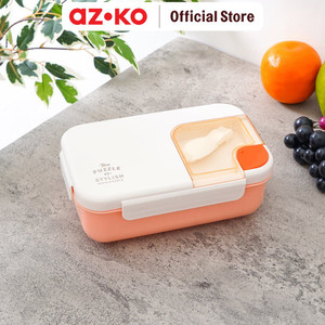 [EZO.0805137] AZKO Ataru 1.1 ltr Wadah Makanan Rectangular - Orange