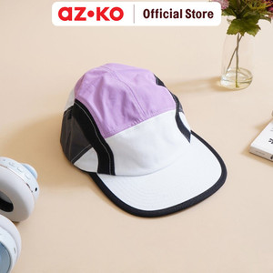 [EZO.0805144] AZKO Ataru Topi Baseball Nilon Color Patch - Ungu