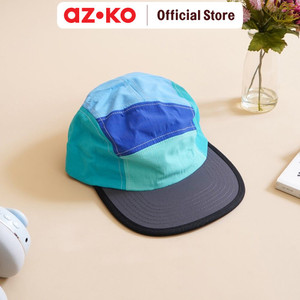 [EZO.0805145] AZKO Ataru Topi Baseball Nilon Color Patch - Biru