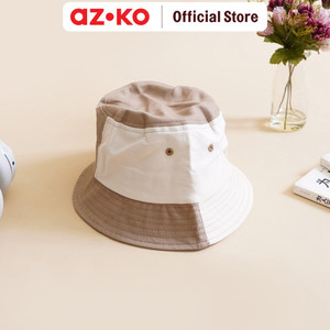 [EZO.0805147] AZKO Ataru Topi Bucket Patches - Cokelat