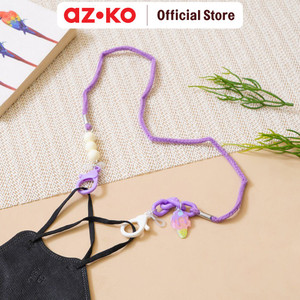 [EZO.0805154] AZKO Ataru Tali Masker Rope Ice Cream - Ungu