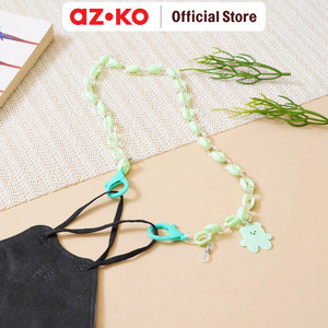 [EZO.0805159] AZKO Ataru Tali Masker Rantai Bear - Hijau