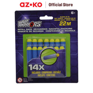[EZO.0805188] AZKO Air Warriors Set 14 Pcs Refill Peluru Busa